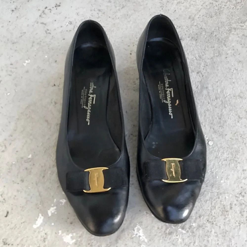 Ferragamo kitten heels